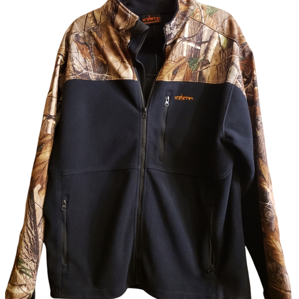 Habit Fleece Black and Camou Jacket size L